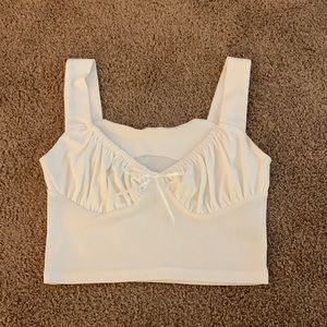 white crop top size large